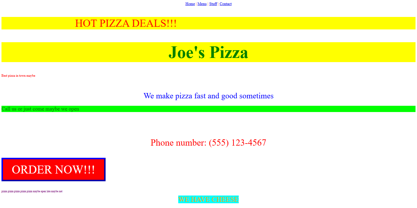 Before website design