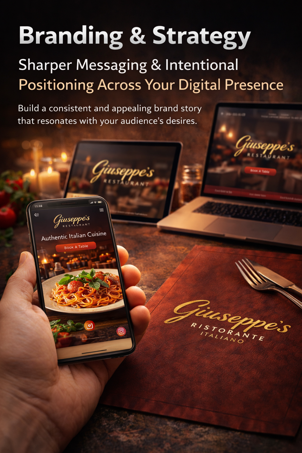 Brand and strategy mockup
