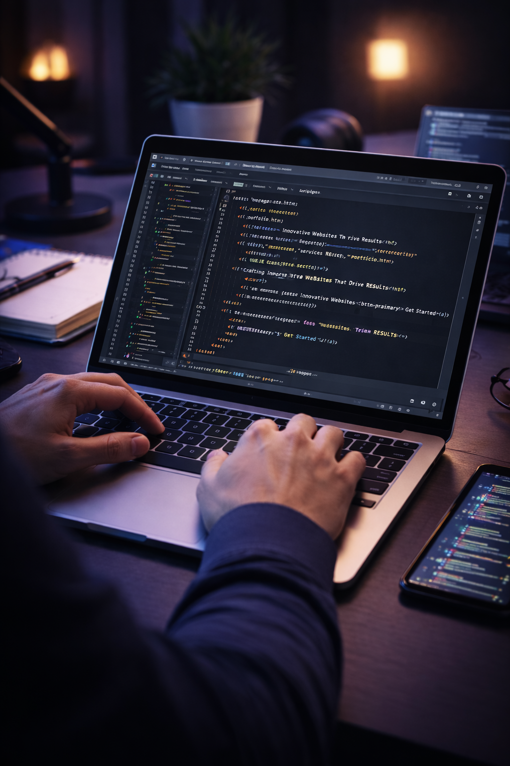 Web design mockup